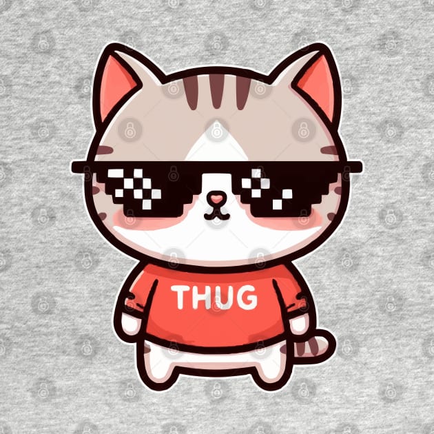 cute Thug cat Life by fikriamrullah